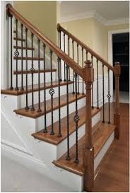 Wash the metal banister with a degreasing cleaner to remove dirt, sanding dust and residue. Solid Iron Baluster Double Twist Powdercoated Satin Black Spindle Stair Part Contemporary Stairs Wrought Iron Stair Railing Stair Railing Makeover