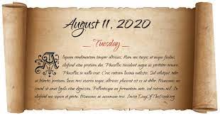 पतंजली यांनी 10 ऑगस्ट 2020 रोजी मुख्य कर आयुक्त (pr. What Day Of The Week Was August 11 2020