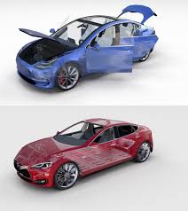 Pack Tesla 3 S Interior 3d Model Tesla Tesla Model S Tesla Model