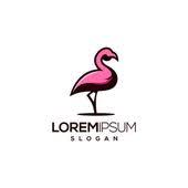 تصميم شعار فلامنجو Flamingo Logo Logo Design Design
