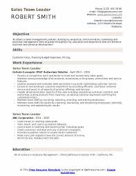 These qualities are all easy to see in an interview, but when you're applying for a job, how do you put them on paper? Sales Team Leader Resume Samples Qwikresume