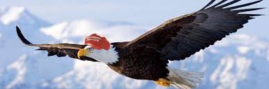 Image result for trump with bald eagle