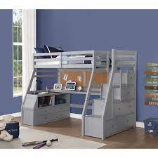 We did not find results for: Acme Furniture Jason Ii 37445 Contemporary Twin Loft Bed With Storage Ladder And Desk Corner Furniture Loft Beds