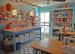 So will my mom go for bright colors? My Creative Space Sewing Room Inspiration Craft Room Design Dream Craft Room