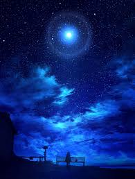 Keren, anime rilisan fuuka winter 2017 menjadi salah satu rekomendasi anime keren untuk kalian tonton. You Are The True Lord Night Sky Wallpaper Anime Scenery Scenery Wallpaper
