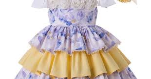 فستان اطفال ازرق Dresses Flower Dresses Dress Details