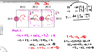 Mesh Analysis With Supermesh Solution Circuit Analysis Analysis Circuit Problem And Solution