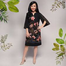 Ngetrend model baju gamis muslim batik kombinasi kain polos terbaru. 30 Model Baju Batik Wanita Terbaru Modern Formal