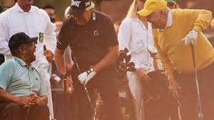 Wayne player was serving as his father's caddie and while the masters honored his father and. Watch Nicklaus Player Elder Kick Off Masters As Honorary Starters