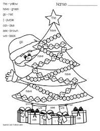 Christmas Color By Sight Word Freebie Christmas Kindergarten Sight Words Christmas Colors