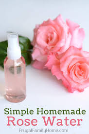 how to easily make homemade rose water