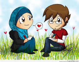 Kartun olshop / logo olshop murah product service medan indonesia 4 photos facebook. Muslim Couple Drawing Together Drawings Islamic Cartoon Anime Muslim Cute Muslim Couples