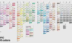 copic marker color chart 2017 best picture of chart