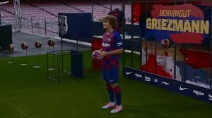 Reportedly, the club is changing the pitch on camp nou, making the venue unavailable for presentation. The Nike Fc Barcelona Worn By Antoine Griezmann During His Presentation At Fc Barcelona 2019 Spotern