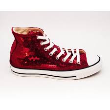 Black And Red Converse High Tops Sequin Hand Sparkled Red Converse Canvas Hi Top Sneakers Shoes 130 Liked On Polyvore Featuring Red Sparkly Shoes Wedding Shoes Sneakers Black Canvas Shoes