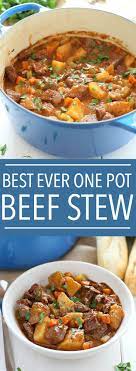 Best Ever One Pot Beef Stew Recipe Beef Stew Recipe Beef Recipes Easy Classic Beef Stew Recipe