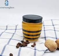 Cheap Glass Honey Jars 400ml Bee Shaped Unique Jam Jars