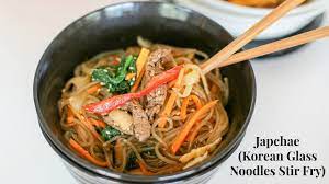 Put kelp and dried anchovies into water. Japchae Korean Glass Noodles Stir Fry ìž¡ì±„ Youtube