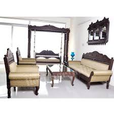 You should know which wood would cost the most, which would probably be the teakwood sofa set or the walnut wood sofa set, since this kind of wood is not very easily available any longer. Designer Wooden Sofa Set Including Swing At Rs 380000 Set Okhla New Delhi Id 3542578362