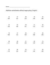 Students should understand that they are adding tens and ones. Addition Worksheets Without Regrouping 2 Digit 2 Worksheet
