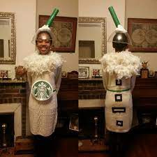 Diy Starbucks Frappuccino Costume Starbucks Halloween Costume Creative Halloween Costumes Diy Cute Halloween Costumes
