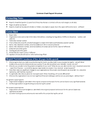 The Interesting Common Grant Report Templates At Allbusinesstemplates Within Funding Report Template Report Template Professional Templates Business Template