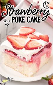 Christmas rainbow jell o poke cake 1980 recipe 1980. Strawberry Poke Cake Spaceships And Laser Beams