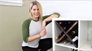 Sektion wall cabinets used as a shoe rack and bench. Ikea Hack Wine Rack For Kallax Youtube