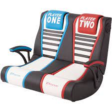 5111301 X Rocker Duel Vs Floor Gaming Chair Ao Com Gaming Chair Arcade Game Room Video Game Decor