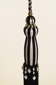 Black And Ivory Monoshrome Tassel Tieback By Monika De Silva Mdsdesigns Co Uk Quasten Farben