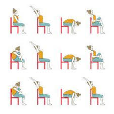 Sun Salutation Variation Sitting On Chair Chair Yoga Sequence Chair Yoga Chair Pose Yoga