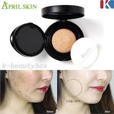 Aprilskin Magic Snow Air Cushion Perfect Cover Foundation Cc Cushion Bb Cushion Kecantikan