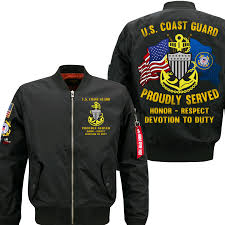 Us Coast Guard E 7 Chief Petty Officer E7 Cpo Chief Petty Officer Collar Device Flight Bomber Jacket Flight Bomber Jacket Bomber Jacket Navy Seabees