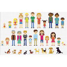 Cat portrait cross stitch pattern. All In The Family Counted Cross Stitch Kit Cross Stitch Needlepoint Embroidery Kits Tools Portrait Cross Stitch Cross Stitch Family Cross Stitch Patterns