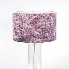 Dy7734 style stained glass 20 inch shade floor azure sea lamp. Pink Cherry Blossom Lamp Shade Chromatica Home