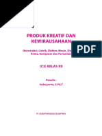 Smk kimi kimia a mudda dda prod produk uk krea kreati tiff dan dan kewi kewira raus usah ahaa aan n se!ara efektif kreatif, produktif, kritis, mandiri, kolaboratif, komunikatif, dan solutif dalam ranah mengidentifikasi dan menganalisisdata dan informasiperen!anaa n produksi massal produk. Scproduk Kreatif Dan Kewirausahaan Kelas Xii Teknologi Rekayasa