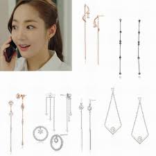 Us 1 47 26 Off Mengjiqiao 2018 Korean Star Trendy Shiny Zircon Drop Earrings For Women Delicate Micro Pave Boucle D Oreille Women S Earrings Drop Earrings