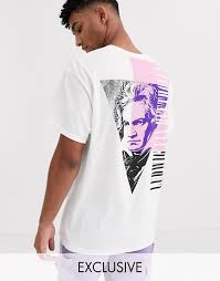 Reclaimed Vintage Beethoven Print T Shirt In White In 2020 Print T Shirt Mens Tshirts Mens Shirts