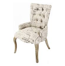 Iris Tufted Vanity Dining Chair With Literary French Script Tufted Chair Dining Chairs Baroque Furniture