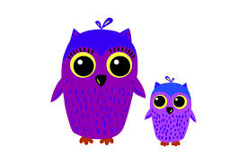Download Mom And Baby Owls Svg Cut File By Creative Fabrica Crafts Creative Fabrica PSD Mockup Templates