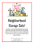 Letter For Neighborhood Garage Sale