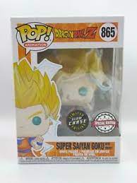 Collection with this previews exclusive super saiyan 2 goku pop. Funko Pop Super Saiyan Goku With Energy Chase 865 Dragon Ball Z Protector Ebay