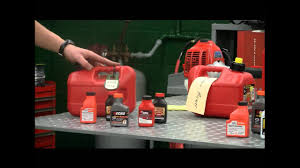 In such a case, remove the spark plug and thoroughly clean the electrode using a small wire brush. How To Mix Correct Ratio Of Oil And Fuel Youtube