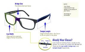 Frame Size Guide Sunglasses Frame Sizes Optician