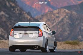 You can buy custom wheels for toyota prius with the same diameter, offset and rim size as your factory wheels. 2015 Toyota Prius Persona Series With 18x8 Work Meister And Nankang 215x40 On Lowering Springs 529918 Fitment Industries