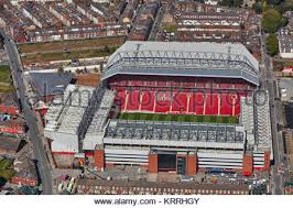 The official liverpool fc website. Luftaufnahme Des Fc Liverpool Anfield Stadion Everton Fc Goodison Park Gesehen Durch Den Stanley Park Liverpool Uk Stockfotografie Alamy
