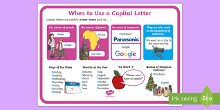 Hailee steinfeld, bloodpop® — capital letters. When To Use A Capital Letter Poster Teacher Made