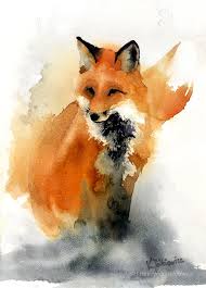 Pin By Griffin Grella On Foxes Fox Painting Watercolor Fox Watercolor Art