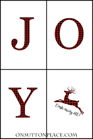 Find & download free graphic resources for alphabet. Joy Free Christmas Printables On Sutton Place