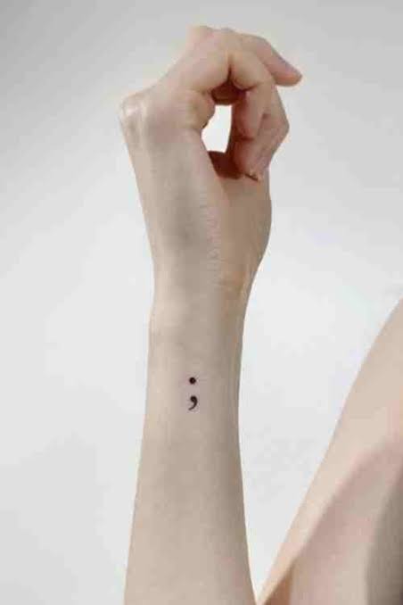 The Warrior Within - Semicolon Tattoo Ideas For 2025 - Tattoo Stylist